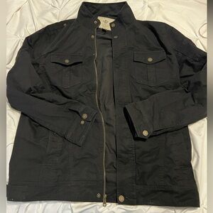 Wenven Men's Black Military Jacket size XL